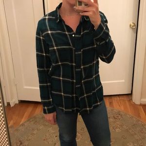 *H&M* plaid button down